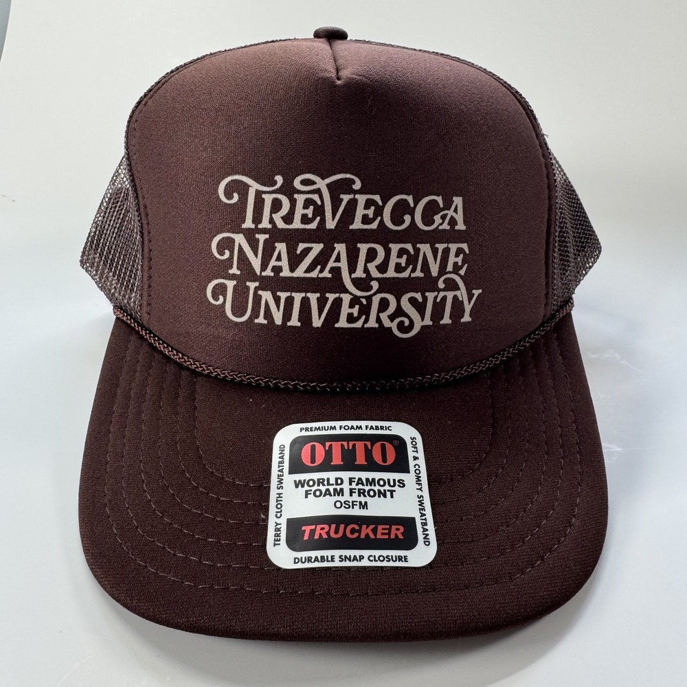 OTTO Trevecca Nazarene University Trucker Hat Unisex One Size Adjustable Brown